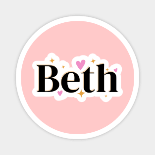 Beth name cute design Magnet